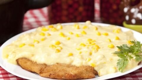 file de frango com creme de milho