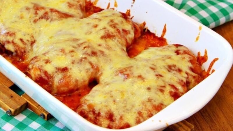 Frango à Parmegiana no Forno Receita Perfeita para o Almoço 5 (7)