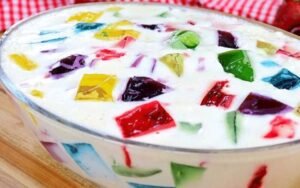 Receita de Gelatina Colorida na Travessa Simples, Rápida