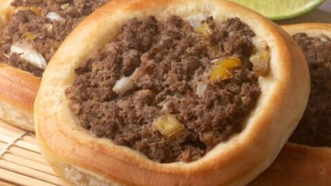 receita de esfiha de carne aberta