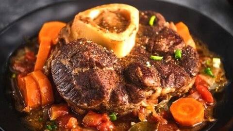receita de ossobuco no forno com legumes