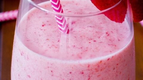 receita de smoothie de morango com whey protein