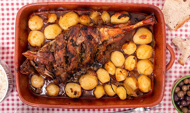 Cabrito assado no forno à moda do Minho