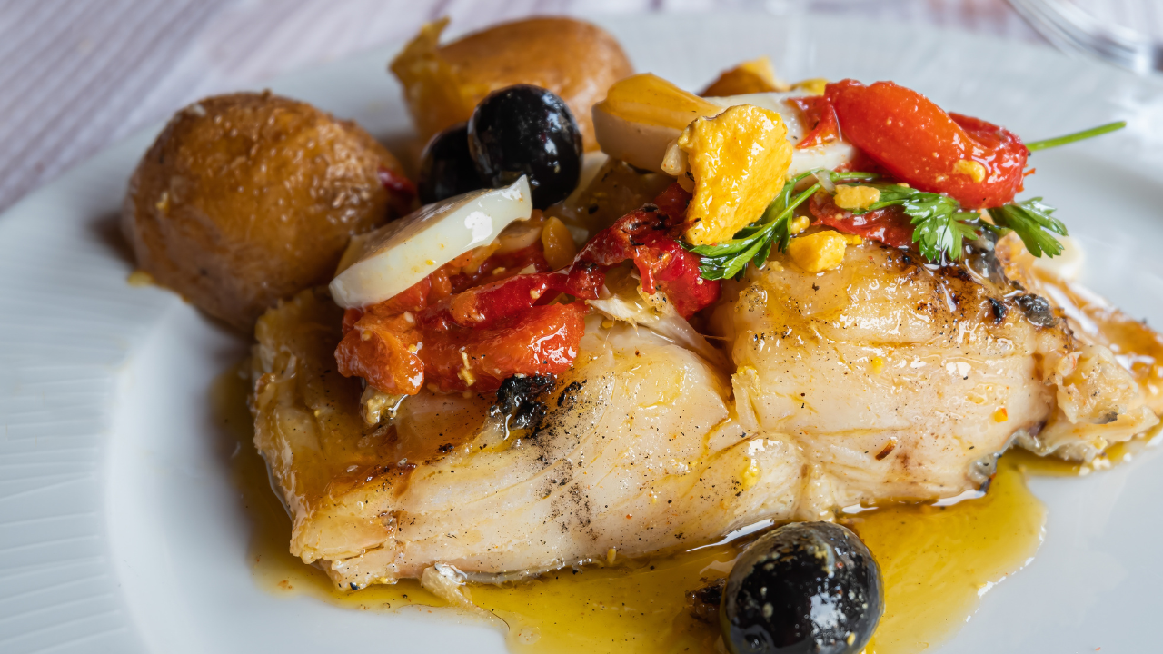 Bacalhoada com Batata no Forno