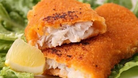 file de peixe empanado