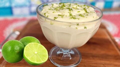 mousse de limão com leite em pó