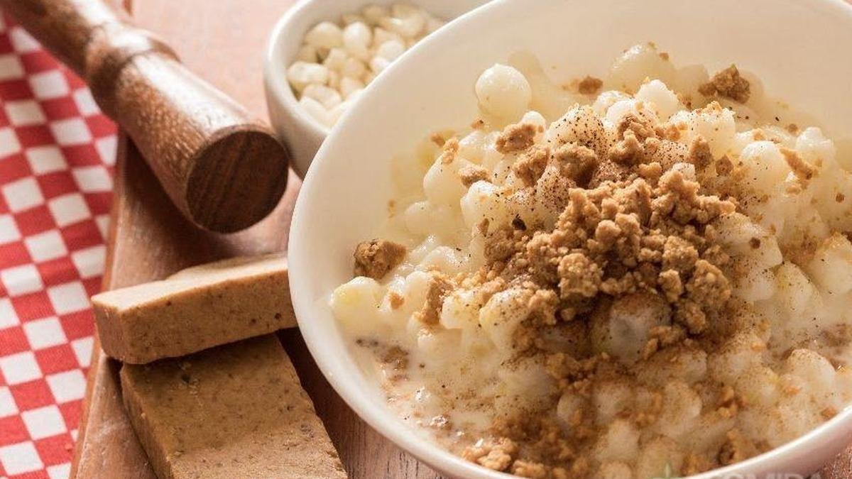Canjica Cremosa com Paçoca