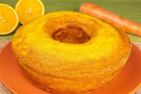 Bolo de Cenoura com Laranja