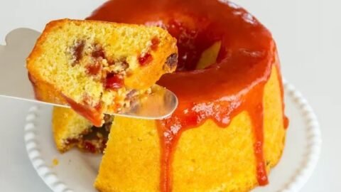 receita de bolo de fubá com goiabada