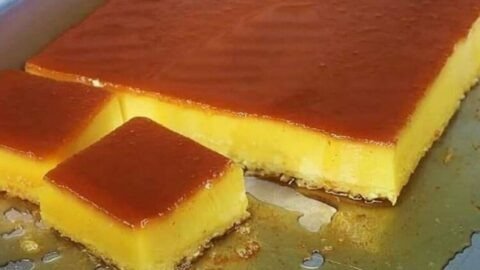 receita pudim de pão simples assado