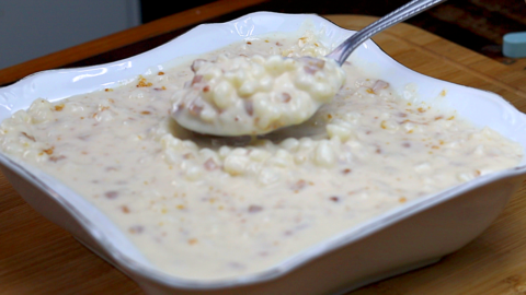 receita de canjica doce com amendoim