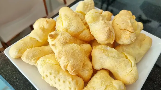 Biscoito de Polvilho Frito Sem Queijo Sem Ovos
