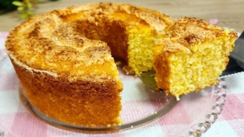 Bolo de Flocão com Coco no Liquidificador Receita Prática