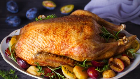 Peru de Natal Recheado à Portuguesa