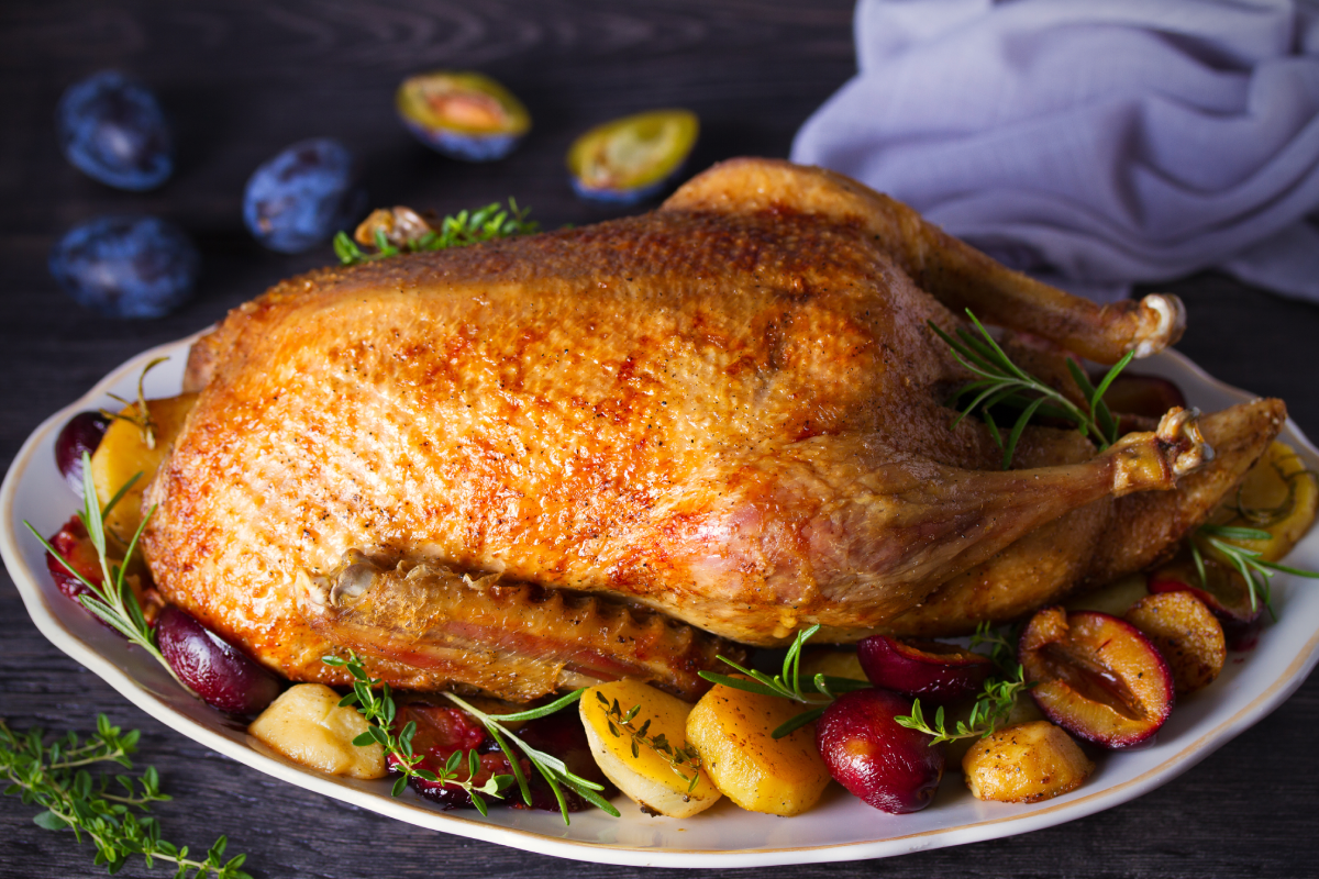 Peru de Natal Recheado à Portuguesa