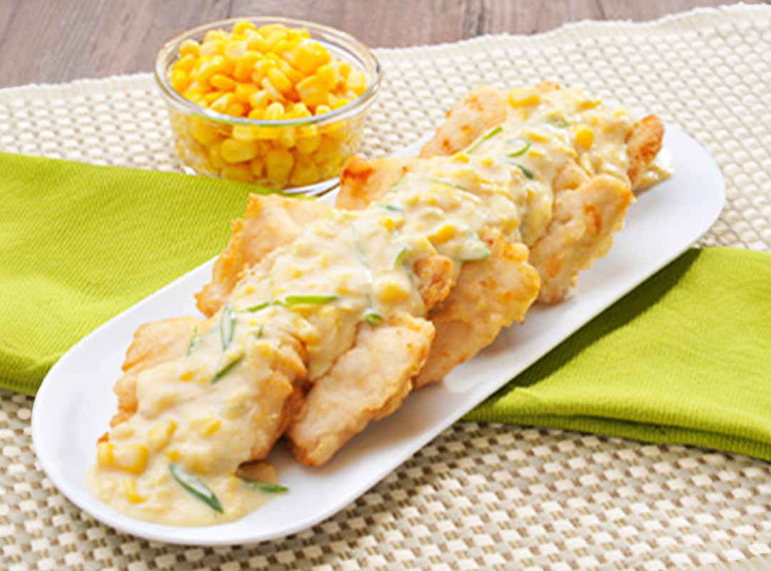 Peixe com Creme de Milho