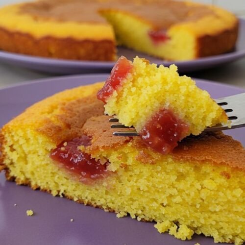 Bolo de Milho com Flocão e Goiabada