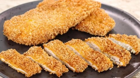 receita de frango empanado com farinha de trigo e ovo