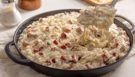 Arroz à Piemontese Cremoso com Queijo e Creme de Leite