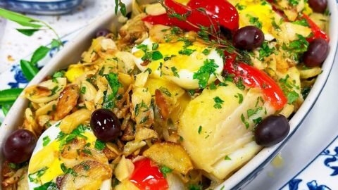Bacalhoada de Natal Completa ao Forno com Legumes