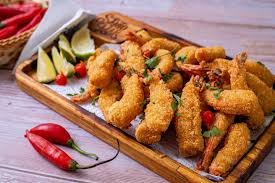 Camarão Dourado à Milanesa para Festas