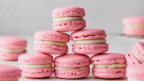 Macarons Simples com Farinha de Trigo