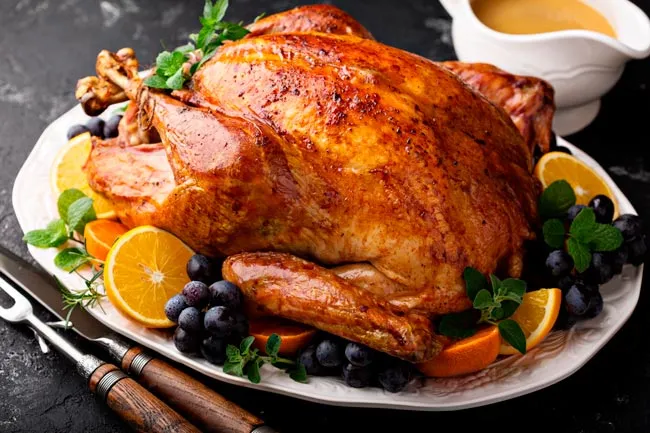 Peru de Natal Assado Tradicional Receita com Molho Especial