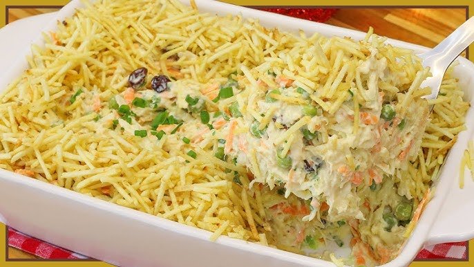 Salada de Salpicão Natalino Receita com Maionese Caseira