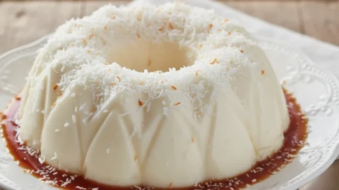 Pudim de Coco Fit com gelatina