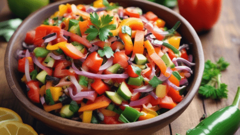 Receita de Salada de Pimenta e Cebola (Molho de Baiana)