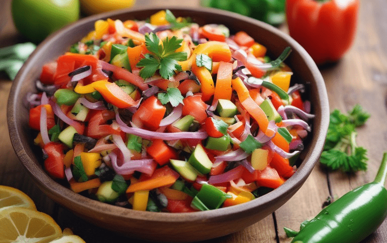 Receita de Salada de Pimenta e Cebola (Molho de Baiana)