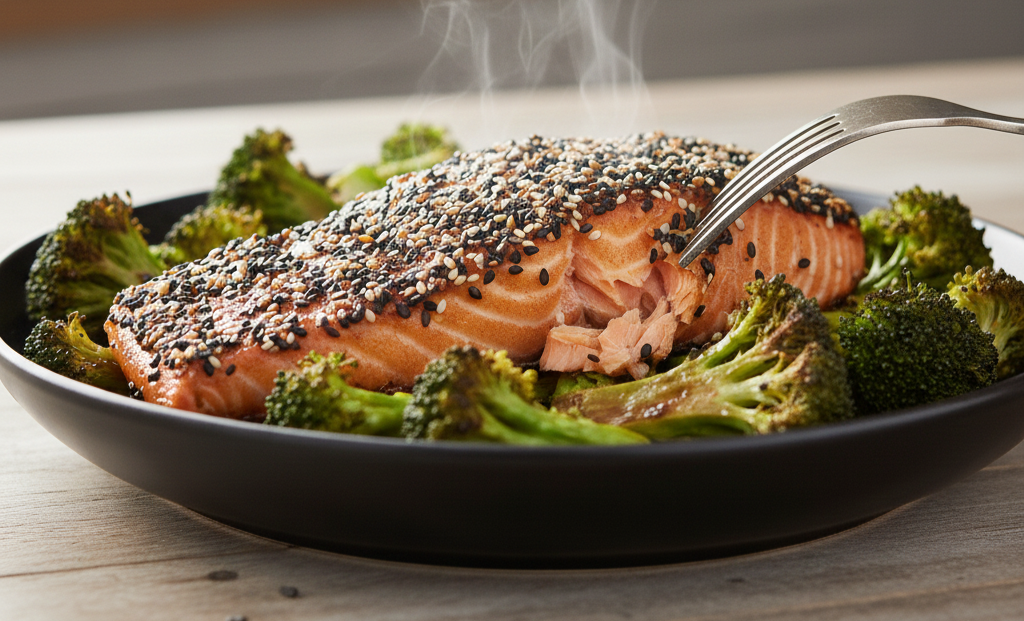 Salmão Teriyaki na Air Fryer suculento e delicioso