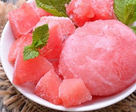 Sorbet de Melancia e Limão (Sem Açúcar)