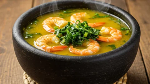 Tacacá Tradicional com Tucupi e Jambu