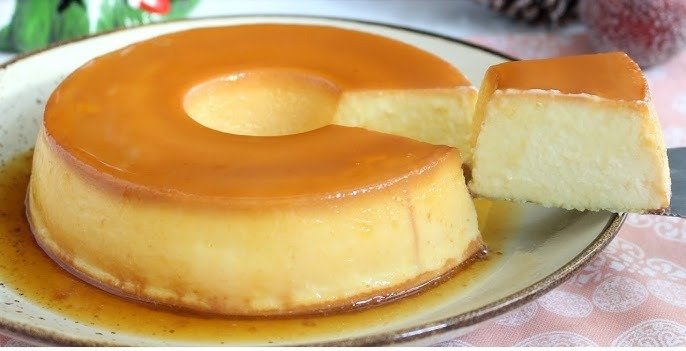 Pudim de Leite em Pó pronto para servir