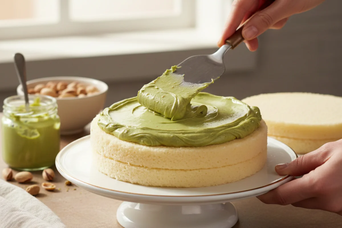 Recheio de pistache cremoso para bolo, delicioso e simples de fazer