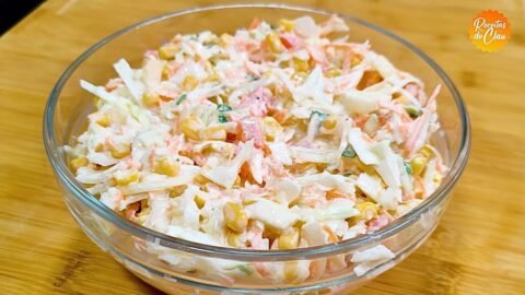 salada de repolho cremoso para emagrecer