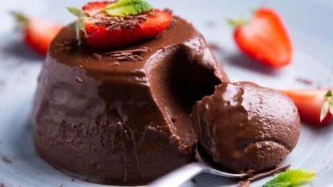 Flan Proteico de Chocolate Sobremesa Bariátrica