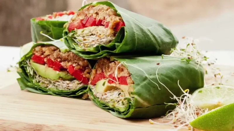 Wrap Fit de Couve A Receita Seca Barriga