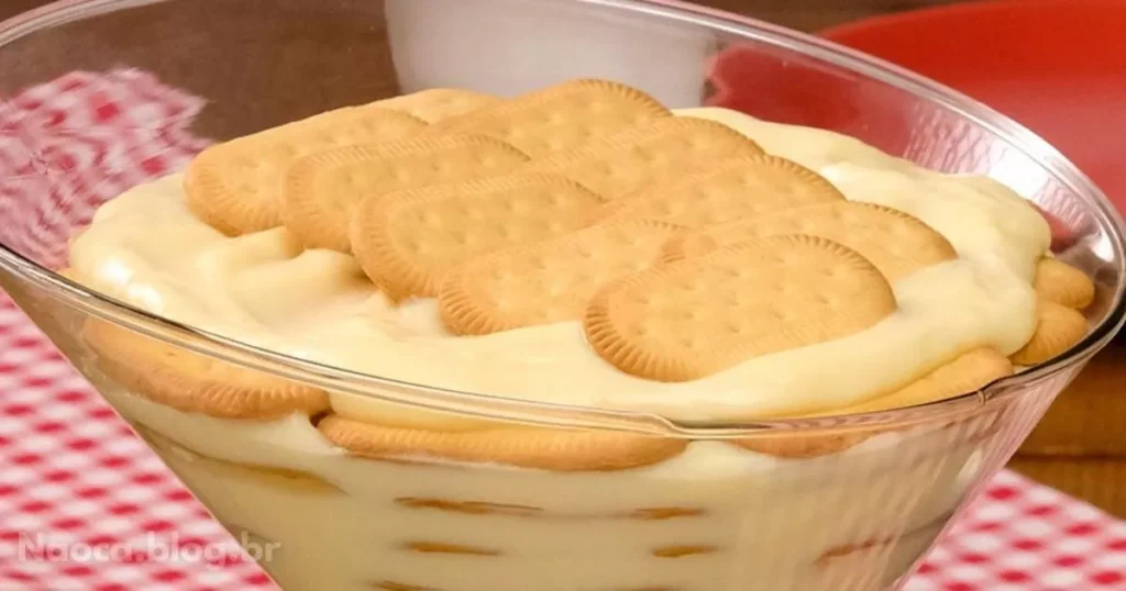Receitade Pave de Bolacha de Maizena para o Dia das Mães
